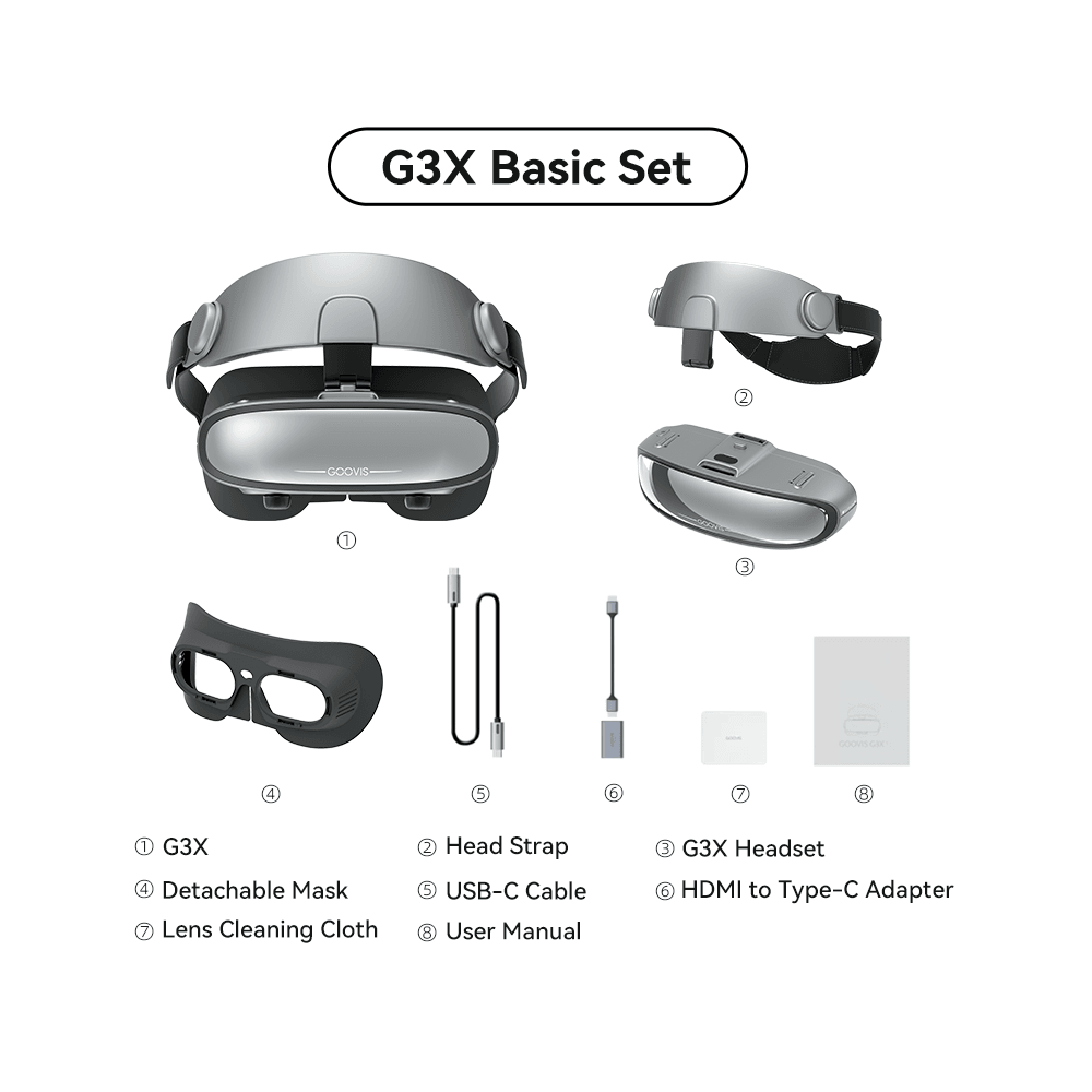 GOOVIS G3X - HMD 4K OLED สำหรับภาพยนตร์ที่เบากว่า บางกว่า และอิสระกว่า